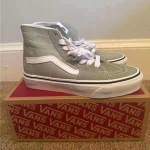 High top Sage Green Vans